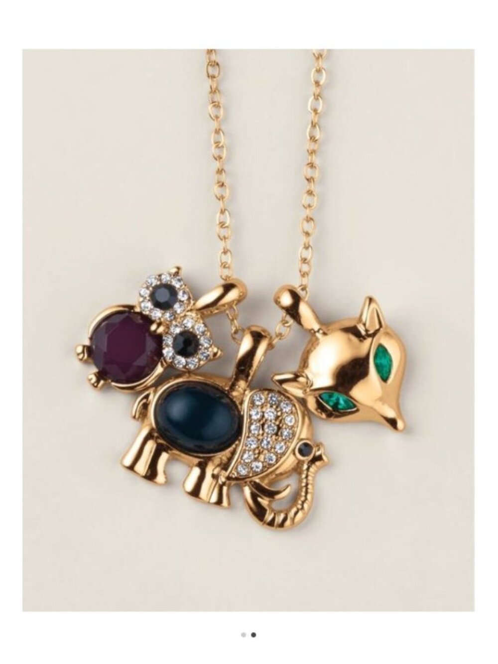 Avon Studio 1886 Wild Wisdom Pendant Necklace-New In Box